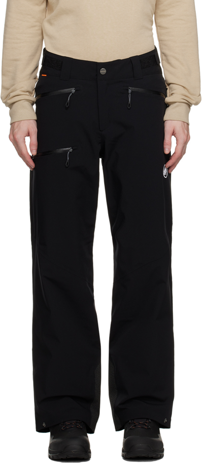 Shop Mammut Black Stoney Hs Pants In 0047 Black-white