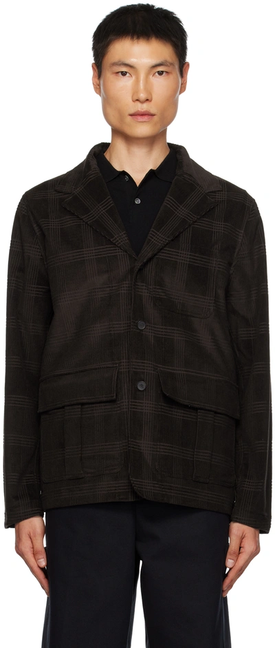 Shop Another Aspect Brown 'jacket 2.0' Jacket In Dark Brown