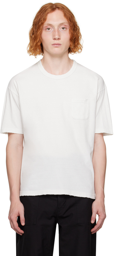 Shop Visvim Off-white Jumbo Crash T-shirt In Off White