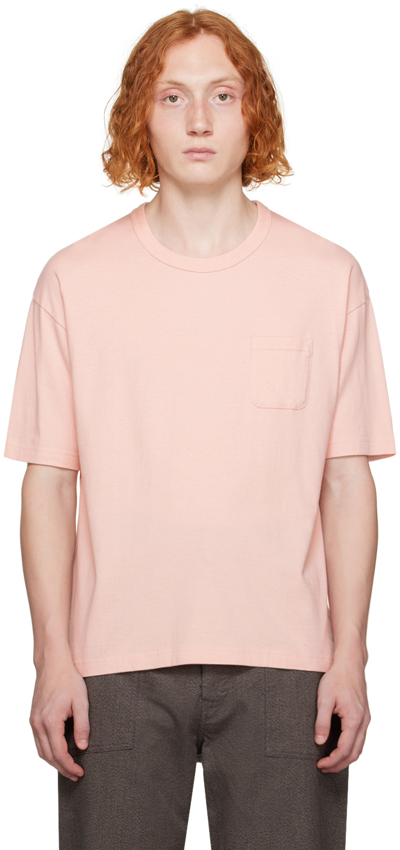 Shop Visvim Pink Ultimate Jumbo T-shirt