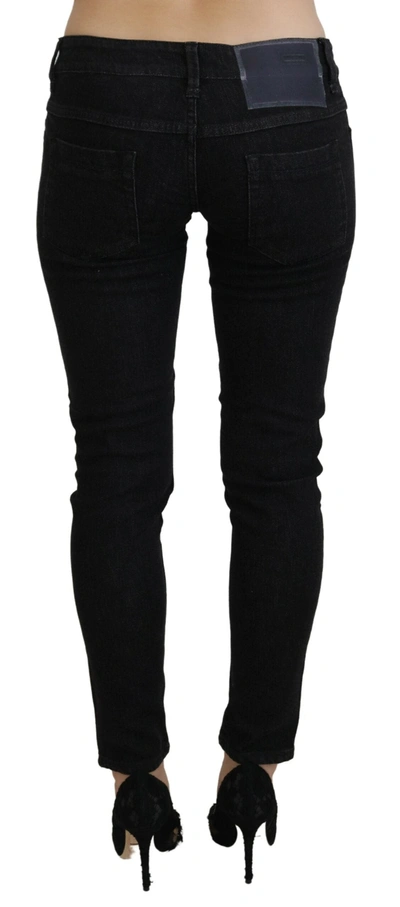 Shop Acht Black Low Waist Slim Fit Cotton Denim Women's Jeans