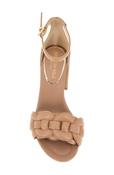Shop Kenneth Cole Luisa Scalloped Strap Sandal In Classic Tan