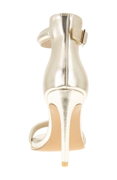 Shop Kenneth Cole New York Brooke Ankle Strap Sandal In Champagne Metallic