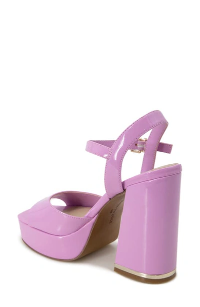 Shop Kenneth Cole New York Dolly Platform Sandal In Pink Patent