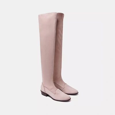 Shop Charles Philip Beige Leather Women's Boot