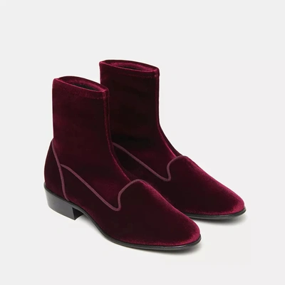 Shop Charles Philip Red Leather Women's Boot