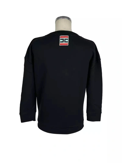 Shop Elisabetta Franchi Black Cotton Women's Sweater
