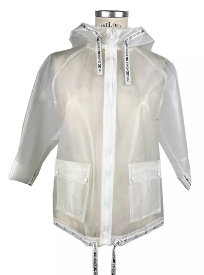 Shop Elisabetta Franchi White Polyethylene Jackets &amp; Women's Coat
