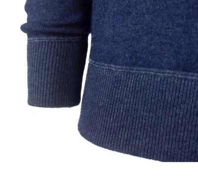 Shop Emilio Romanelli Light Blue Puro Cashmere Men's Sweater