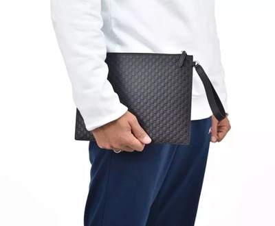 Shop Gucci Black Leather Di Calfskin Clutch Men's Bag