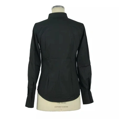 Shop Made In Italy Black Cotton Women's Shirt