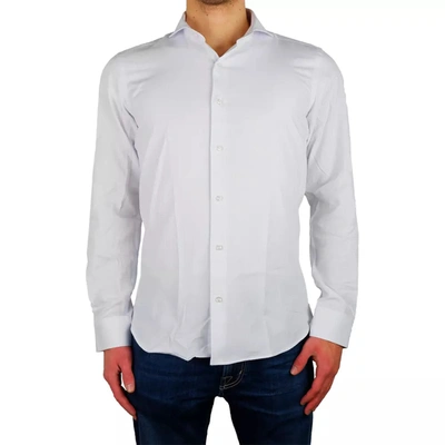 Shop Made In Italy White Cotton Men's Shirt