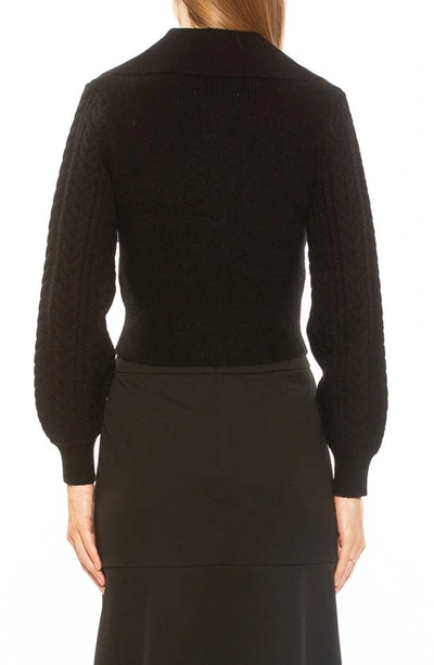 Shop Alexia Admor Hazel Knit Cardigan In Black