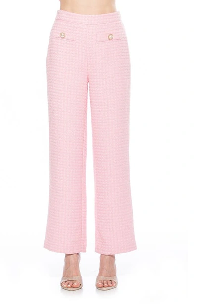 Shop Alexia Admor Jayden Tweed Pants In Pink