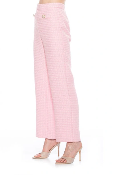 Shop Alexia Admor Jayden Tweed Pants In Pink