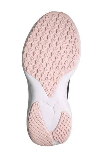 Shop Puma Scend Pro Running Shoe In  Black-pink-green-white
