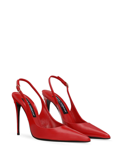 Shop Dolce & Gabbana Leather Shoes In Red