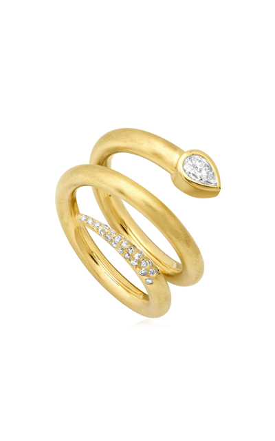 Shop Future Fortune 18k Yellow Gold Carolina Spiral Ring