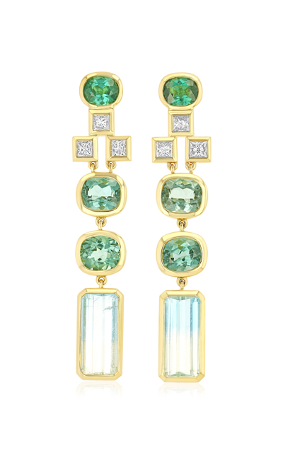 Future Fortune 18k Yellow Gold Gleam Earrings In Gold