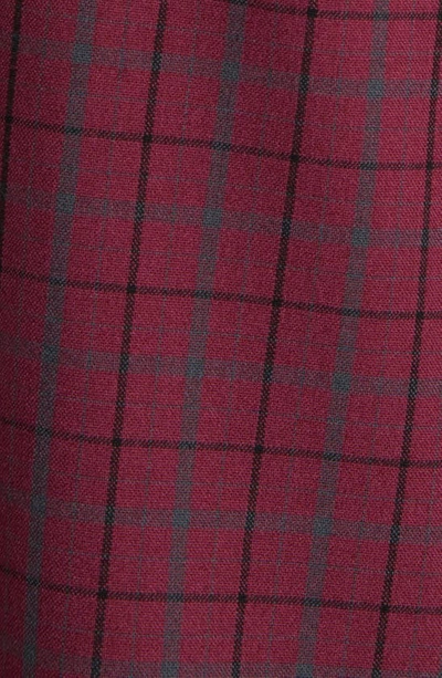 Mizzen + Main City Trim Fit Stretch Flannel Button-down Shirt In Red
