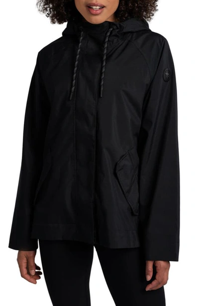 Lole Lachine Oversized Rain Jacket In Black Beauty