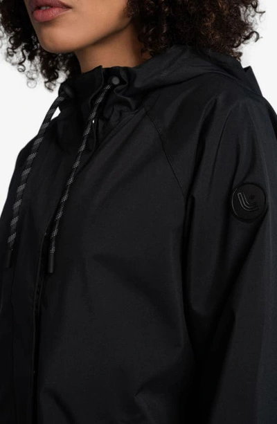 Lole Lachine Oversized Rain Jacket In Black Beauty
