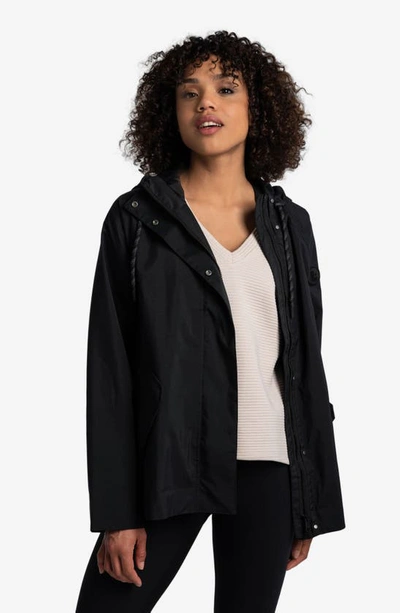 Lole Lachine Oversized Rain Jacket In Black Beauty