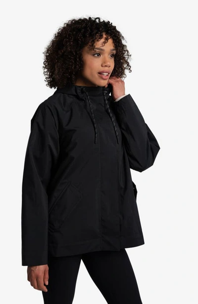 Lole Lachine Oversized Rain Jacket In Black Beauty
