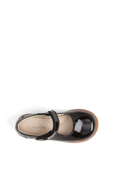Elephantito Mary Jane In Black Patent