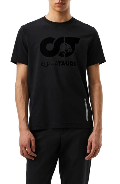 Shop Alphatauri Logo Graphic T-shirt In Black