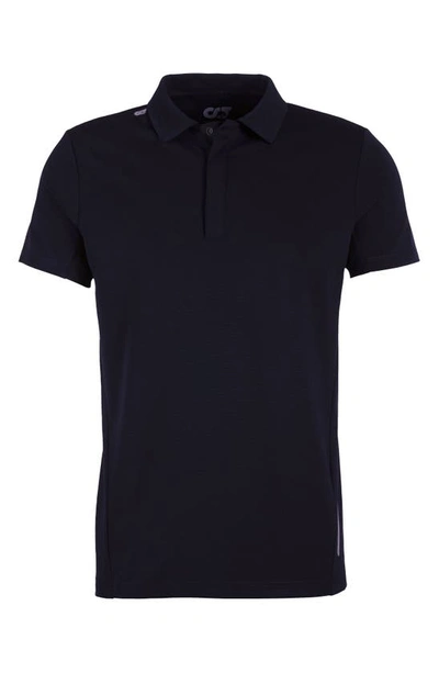 Shop Alphatauri Short Sleeve Polo Shirt In Navy