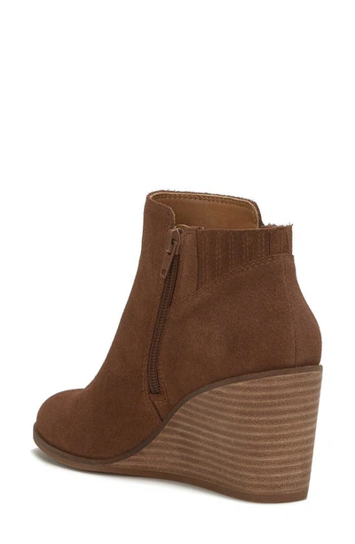 Shop Lucky Brand Zorla Wedge Bootie In Roasted Oilsue