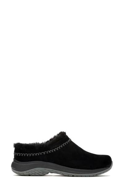 Shop Merrell Encore Ice 5 Water Resistant Genuine Shearling Slip-on Shoe In Black