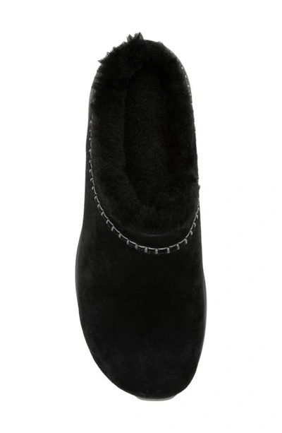 Merrell Encore Ice 5 Water Resistant Genuine Shearling Slip-on Shoe In Black