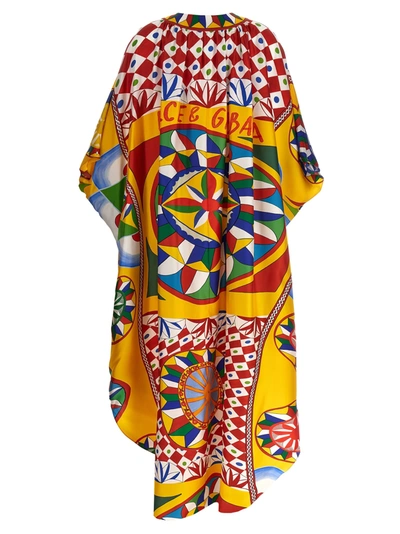 Shop Dolce & Gabbana Carretto Dresses Multicolor