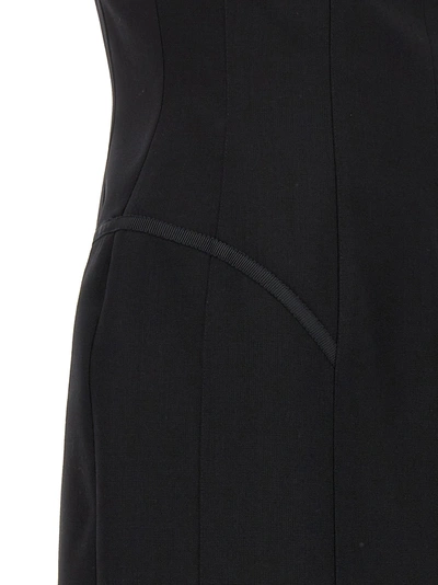 Shop Thom Browne Corset Pencil Dresses Black
