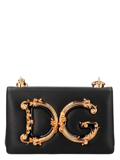 Shop Dolce & Gabbana Dg Girls Crossbody Bags Black