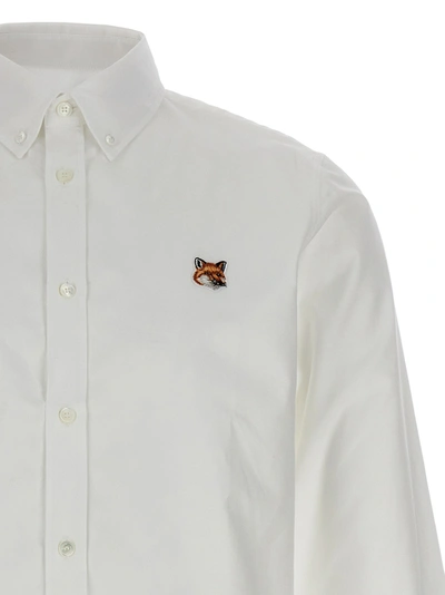 Shop Maison Kitsuné Fox Head Shirt, Blouse White
