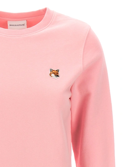 Shop Maison Kitsuné Fox Head Sweatshirt Pink