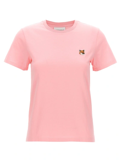 Shop Maison Kitsuné Fox Head T-shirt Pink