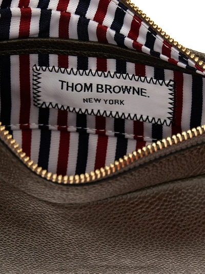 Shop Thom Browne Hector Baguette Shoulder Bags Brown