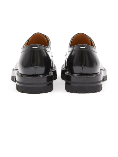 Shop Maison Margiela Black Calf Leather Shoes In Nero