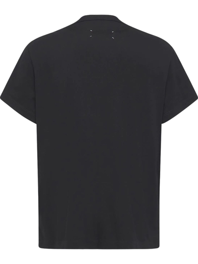 Shop Maison Margiela Black Cotton T-shirt In Nero