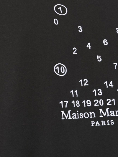 Shop Maison Margiela Black Cotton T-shirt In Nero