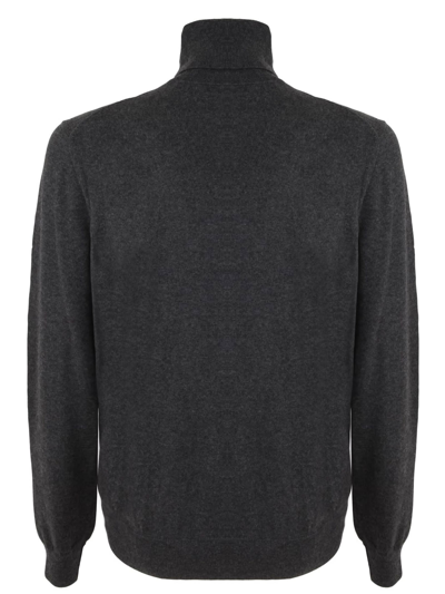 Shop Isabel Marant Anthracite Grey Cotton And Wool Jumper In Grigio
