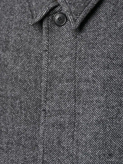 Shop Isabel Marant Anthracite Grey Simon Wool Shirt Jacket In Grigio