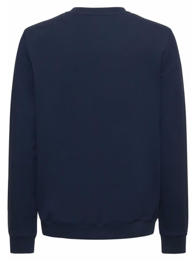 Shop Apc Midnight Blue Cotton Sweatshirt