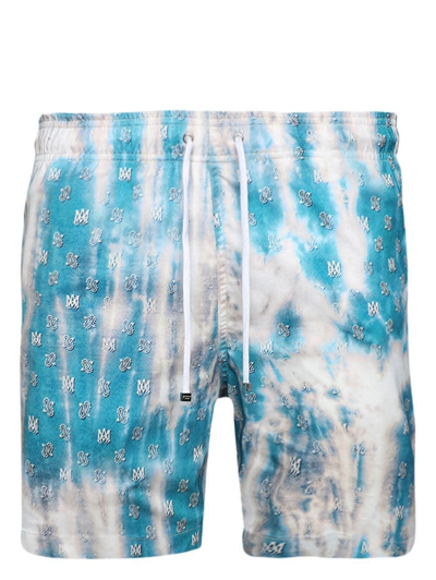 Shop Amiri Turquoise  Paisley Swimwear In Blu