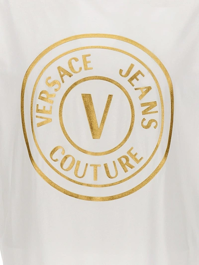 Shop Versace Jeans Couture Logo Print T-shirt White