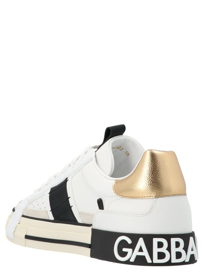 Shop Dolce & Gabbana New Portofino Sneakers White